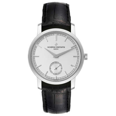 Vacheron Constantin Traditionnelle Silver Dial White Gold Mens Watch 82172 In Not Applicable