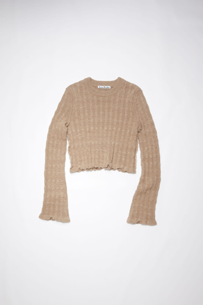 Acne Studios Knit Jumper In Brown