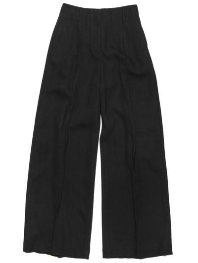 Acne Studios Tailored Wool Blend Trousers In Black