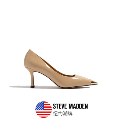 Steve Madden 思美登女鞋百搭时尚商务通勤方头细跟高跟鞋单鞋女 Leela In Brown