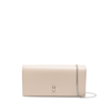 Alexander Mcqueen Skull-logo Leather Crossbody Bag In Neutrals