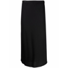Calvin Klein Logo-waistband Detail Midi Skirt In Black