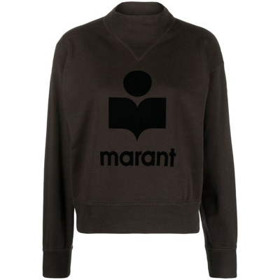 Isabel Marant Étoile Moby Logo Sweatshirt In Grey