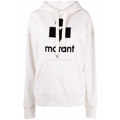 Isabel Marant Étoile Logo Hoodie In White