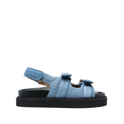 Isabel Marant Madee Denim Sport Sandals In Blue