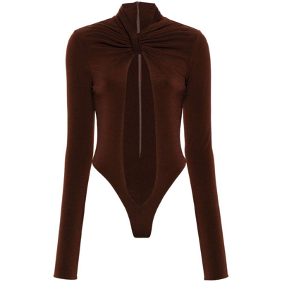 Laquan Smith Bodysuits In Brown