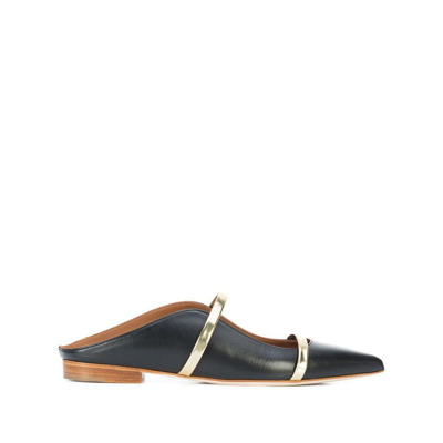 Malone Souliers Shoes In Black/metallic