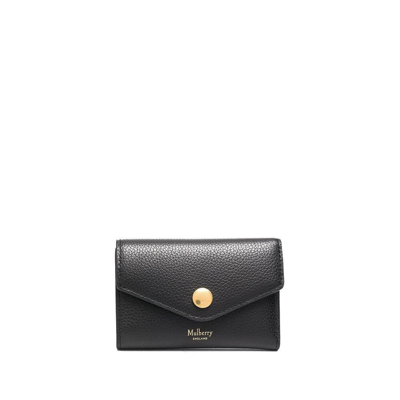 Mulberry Leather Multi-card Wallet In Black