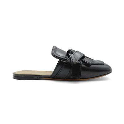 Loewe 【3期免息】罗意威新款女鞋打结细节平底鞋拖鞋时尚潮流l814379x16（欧码） In Black