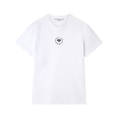 Stella Mccartney Lovestruck Logo T-shirt In Blanco