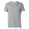 Thom Browne Intarsia Band Cotton Jersey T-shirt In Grey