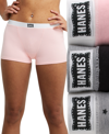 HANES WOMEN'S 3-PK. ORIGINALS ULTIMATE BOXER BRIEF UNDERWEAR 45VOBB