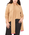 VINCE CAMUTO TRENDY PLUS SIZE SCARF AND CREWNECK SWEATER SET