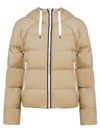 BRUNELLO CUCINELLI BRUNELLO CUCINELLI PADDED JACKET WITH HOOD GOLD