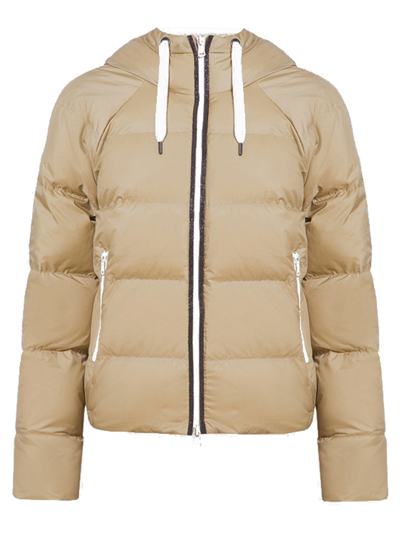 Brunello Cucinelli Padded Jacket With Hood Gold