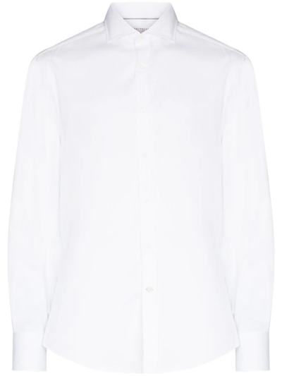 Brunello Cucinelli White Suit Shirt