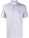 Brunello Cucinelli Logo-print Cotton Polo Shirt