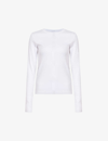 Saks Potts Eloise Organic-cotton Long-sleeved T-shirt In White