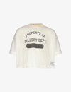 Gallery Dept. Gallery Dept Mens Antique White Practice Brand-patch Mesh Top In White