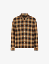 ALLSAINTS TELESTO RELAXED-FIT CHECKED ORGANIC-COTTON