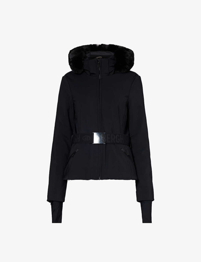 Goldbergh Hida Belted Ski Jacket In Black