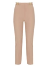 Elisabetta Franchi High-waist Skinny Trousers In Neutrals