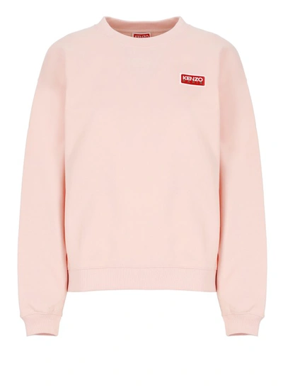 Kenzo Logoed Sweatshirt In Pink