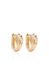 LIZZIE MANDLER FINE JEWELRY 18K YELLOW GOLD FLUTED HUGGIE EARRINGS