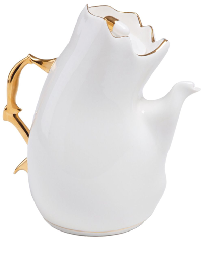 Seletti White Meltdown Porcelain Tea Pot