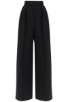 Khaite High-waisted Wide-leg Trousers In Luxurious Satin