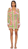 Spell Maddalena Shirt Dress In Mosaic