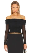 ALICE AND OLIVIA ISADOLA RUCHED TOP