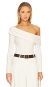 Astr Lenore Bodysuit In Off White