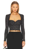 Astr Mayhew Top In Black Multi