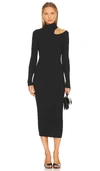 Bardot Women's Ainsley Cut-out Knit Midi-dress In Black