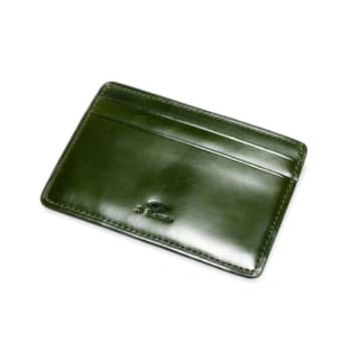 Il Bussetto Card Holder Colored Inside In Green