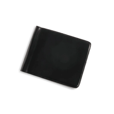 Il Bussetto Bi-fold Note Clip Wallet In Black