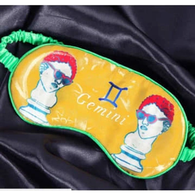 Jessica Russell Flint Gemini Eye Mask In Yellow