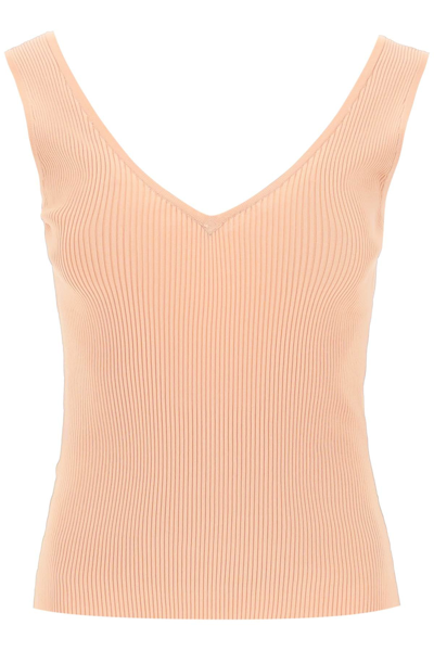 Zimmermann August Ribbed Tank Top In Mixed Colours