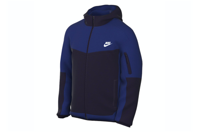 Pre-owned Nike Sportswear Tech Fleece Sweatshirt Old Royal/charcoal Grey