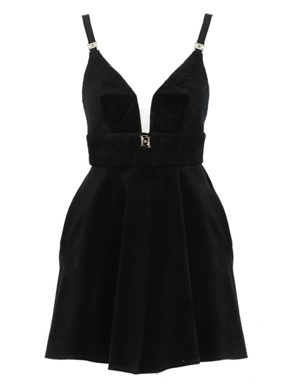 Elisabetta Franchi Dress In Black