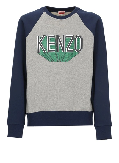 Kenzo Logo-print Colour-block Sweatshirt In Multi