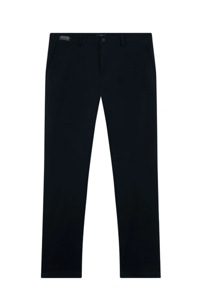 Paul & Shark Winter Chino Stretch Cotton Trousers In Black