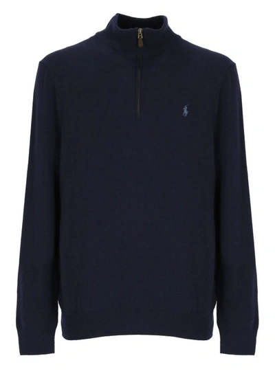 Polo Ralph Lauren Sweater With Pony Logo In Blue