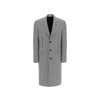 Alexander Mcqueen Houndstooth Single-breasted Coat In Grey