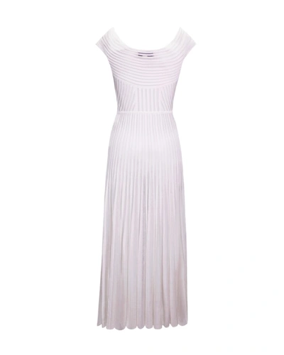 Gemy Maalouf Off-shoulder Knit Dress - Midi Dresses In White