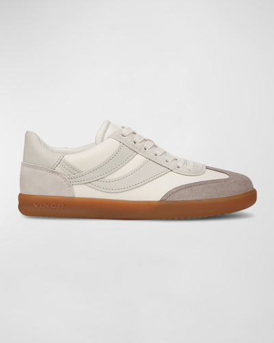VINCE OASIS MIXED LEATHER RETRO SNEAKERS
