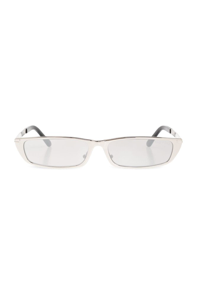 Tom Ford Eyewear Everett Rectangular Frame Sunglasses In Silver