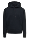 TOM FORD TOM FORD LOGO TAG DRAWSTRING HOODIE