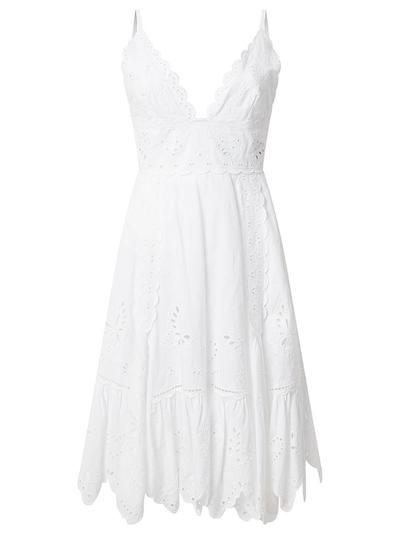 Maxmara Weekend Alcuno Smock Dress In White